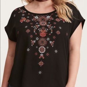 Torrid Boho Print Knit Top